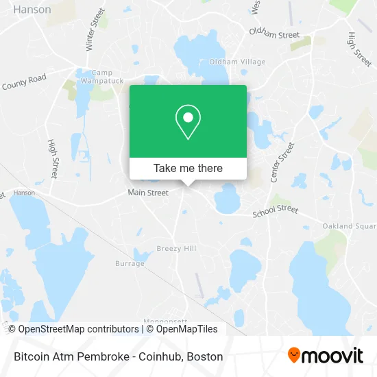 Bitcoin Atm Pembroke - Coinhub map