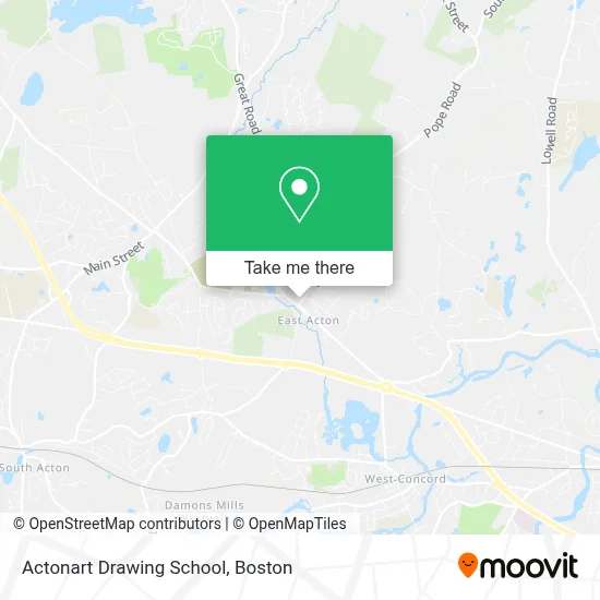 Actonart Drawing School map