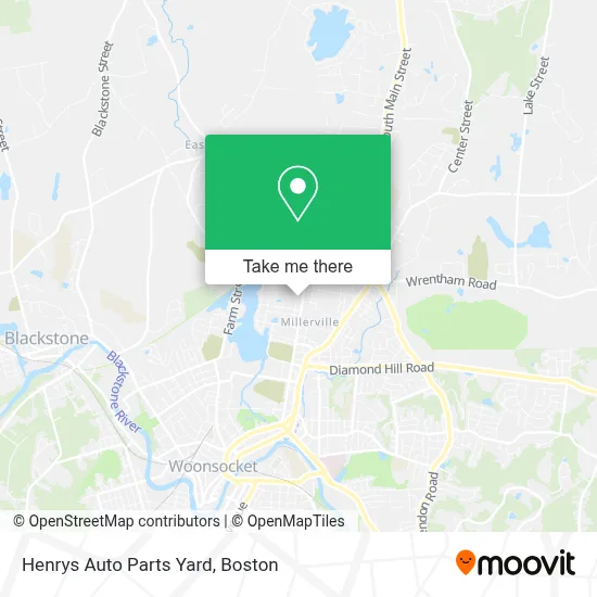 Henrys Auto Parts Yard map