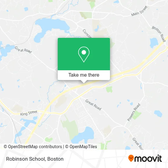 Robinson School map