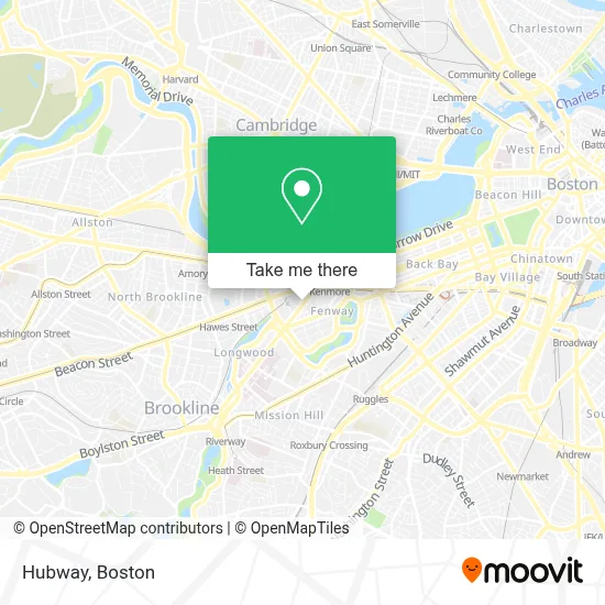 Hubway map
