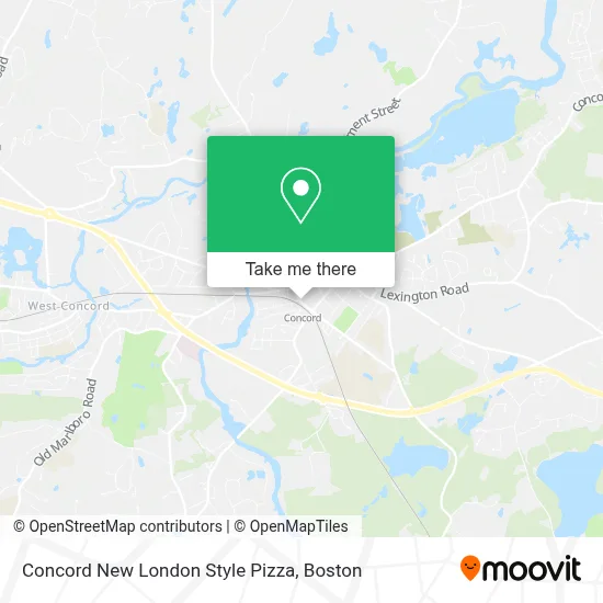 Concord New London Style Pizza map