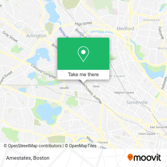 Amestates map
