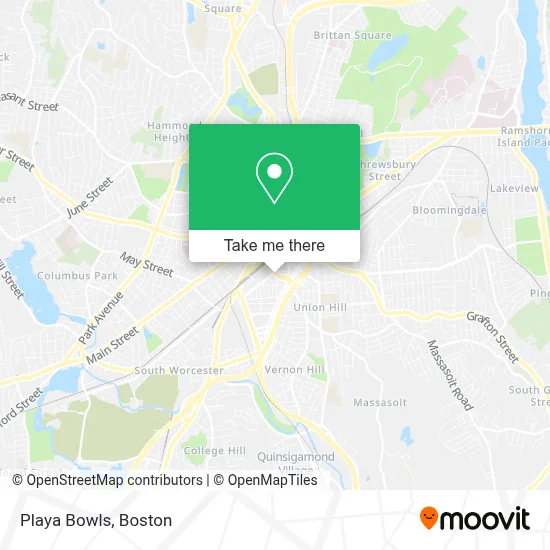 Playa Bowls map