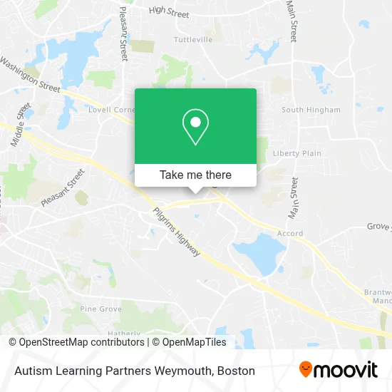 Autism Learning Partners Weymouth map