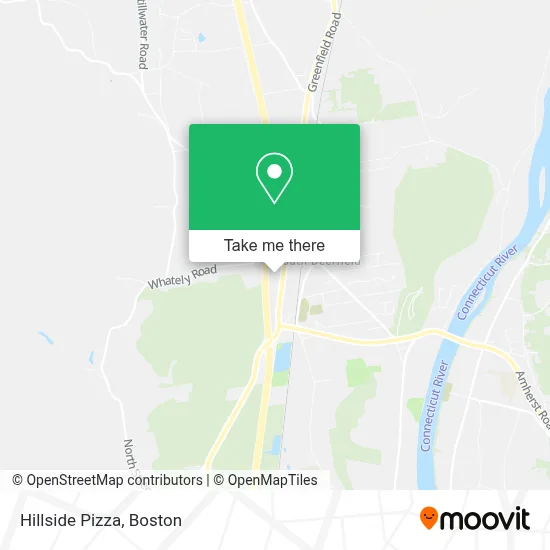 Hillside Pizza map