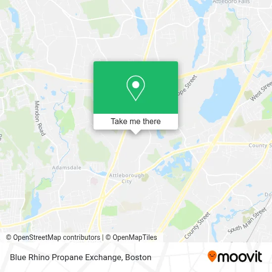 Blue Rhino Propane Exchange map