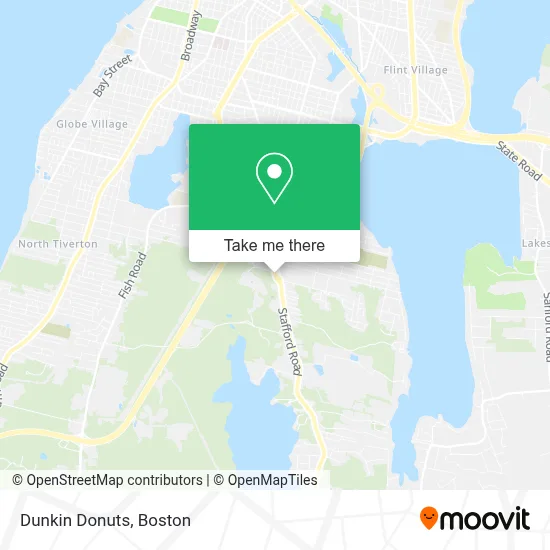 Dunkin Donuts map