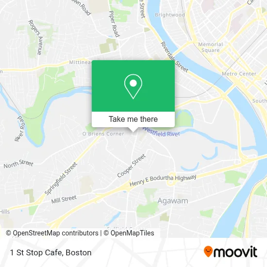 1 St Stop Cafe map
