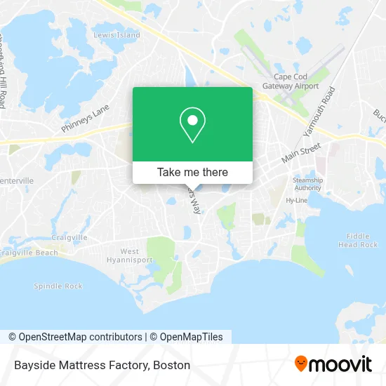 Bayside Mattress Factory map