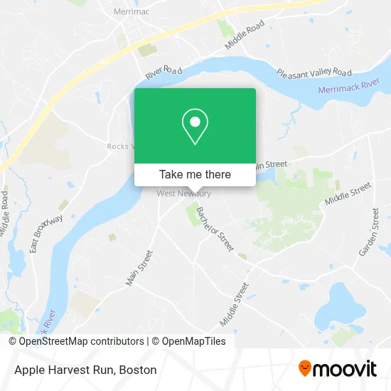 Apple Harvest Run map