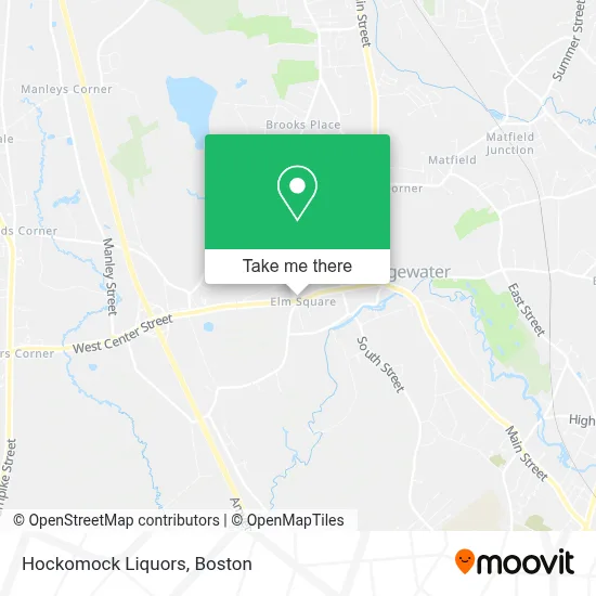 Hockomock Liquors map