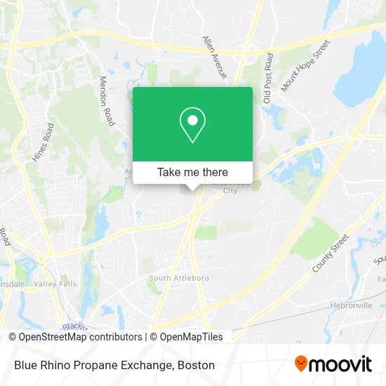 Blue Rhino Propane Exchange map