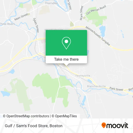 Gulf / Sam's Food Store map