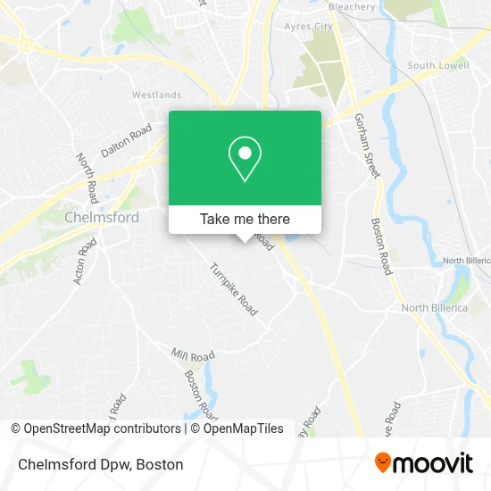 Chelmsford Dpw map