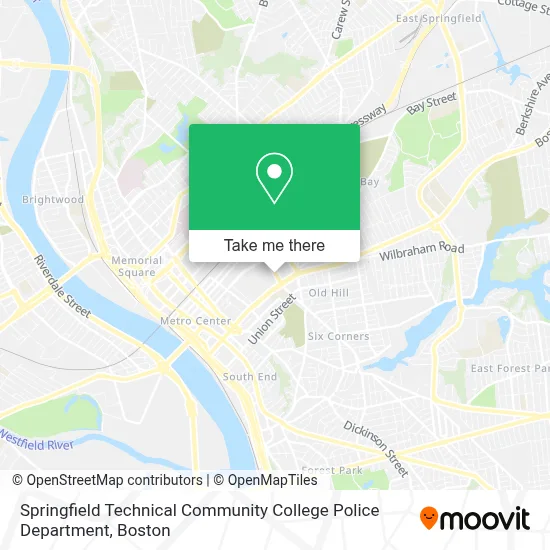 Springfield Technical Community College Police Department map