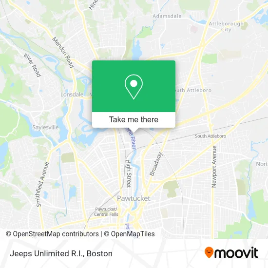 Jeeps  Unlimited  R.I. map