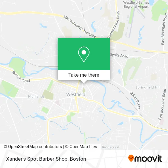 Xander's Spot Barber Shop map