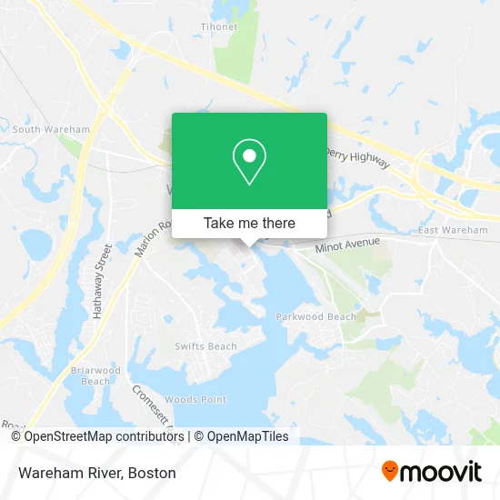 Wareham River map