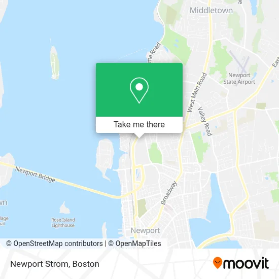 Newport Strom map