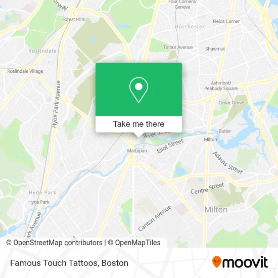 Famous Touch Tattoos map