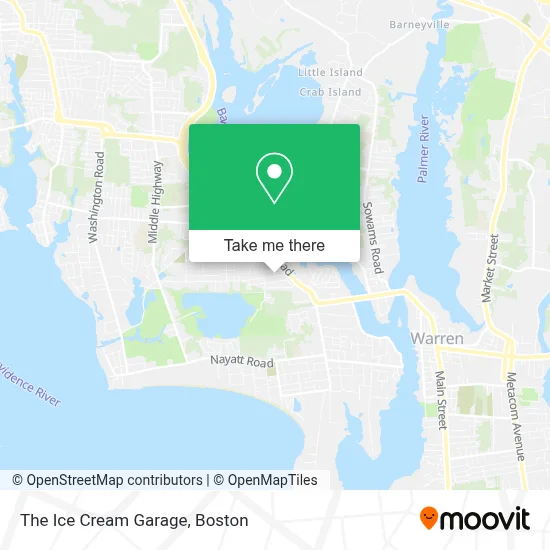 The Ice Cream Garage map
