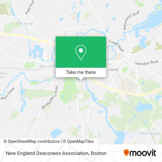 New England Deaconess Association map