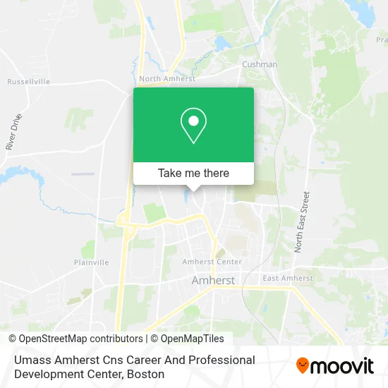 Umass Amherst Cns Career And Professional Development Center map