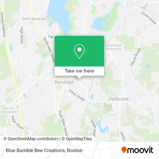 Blue Bumble Bee Creations map