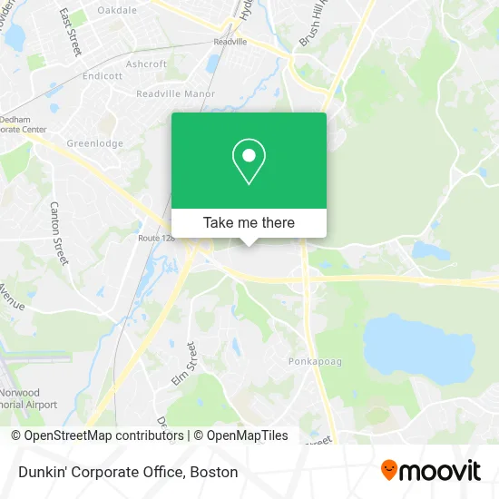 Dunkin' Corporate Office map