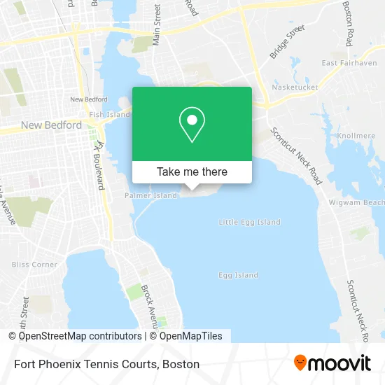 Fort Phoenix Tennis Courts map