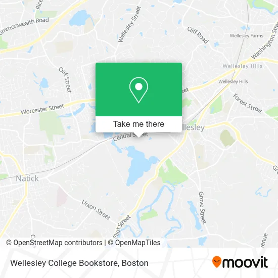 Wellesley College Bookstore map