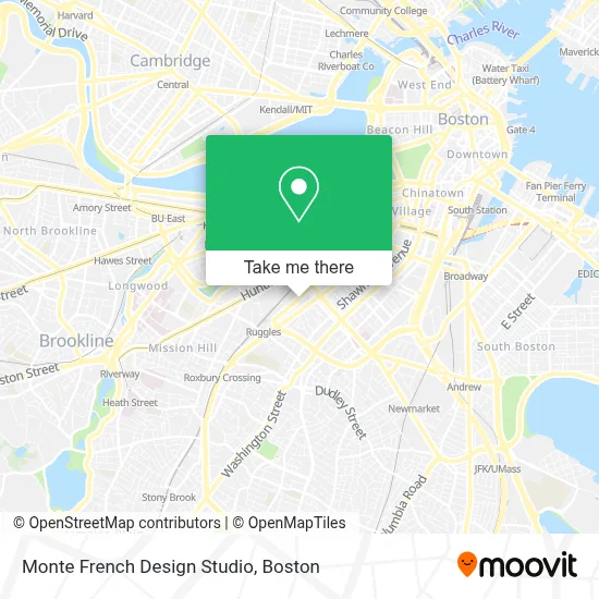 Monte French Design Studio map