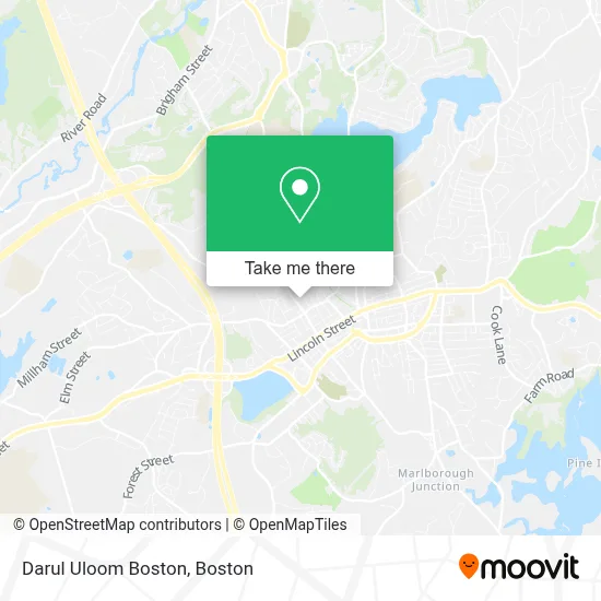 Darul Uloom Boston map