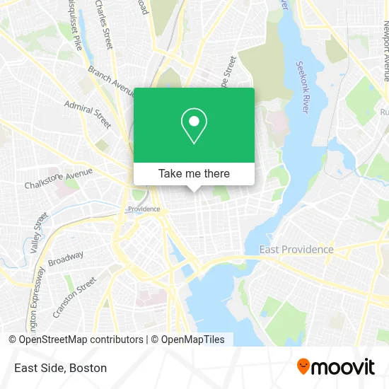 East Side map