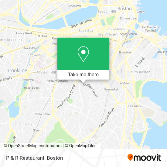 P & R Restaurant map