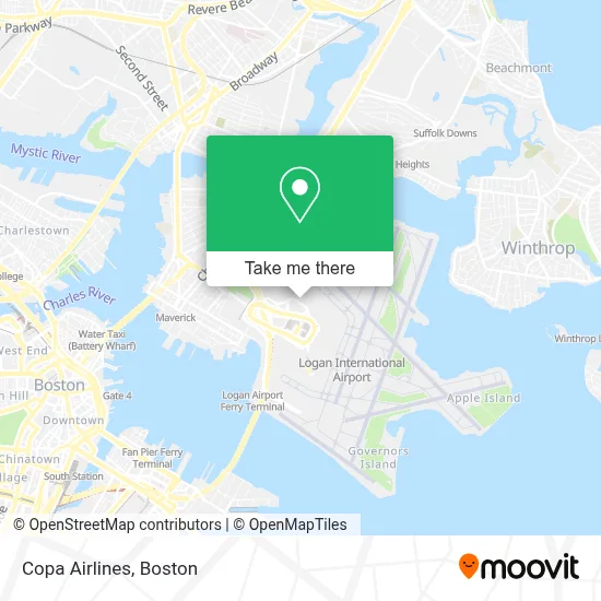 Copa Airlines map