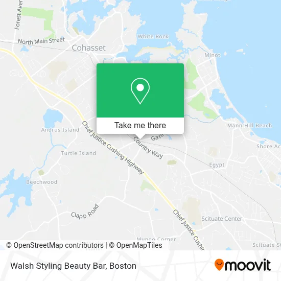 Walsh Styling Beauty Bar map