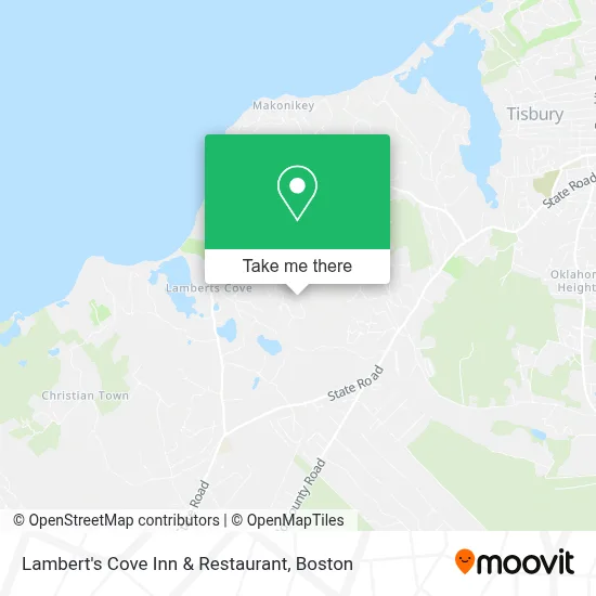 Lambert's Cove Inn & Restaurant map