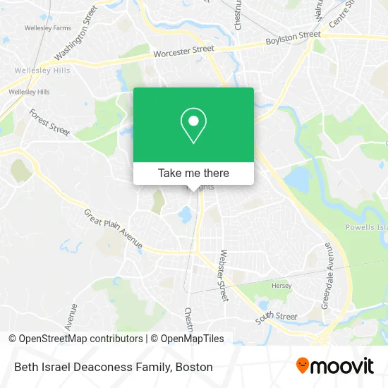 Beth Israel Deaconess Family map