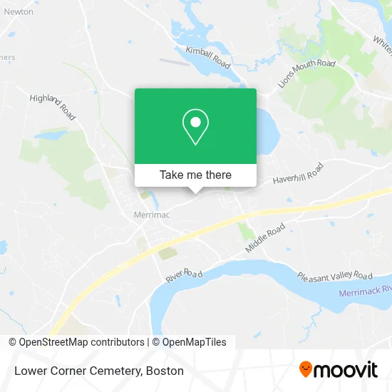 Lower Corner Cemetery map