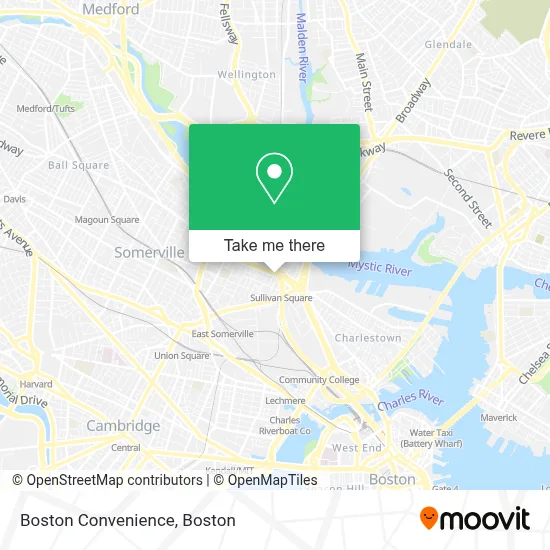 Boston Convenience map