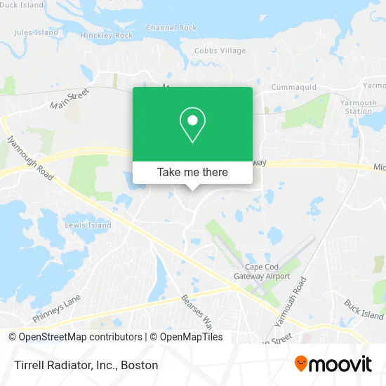 Tirrell Radiator, Inc. map