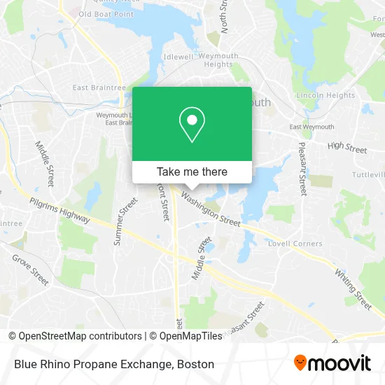 Blue Rhino Propane Exchange map