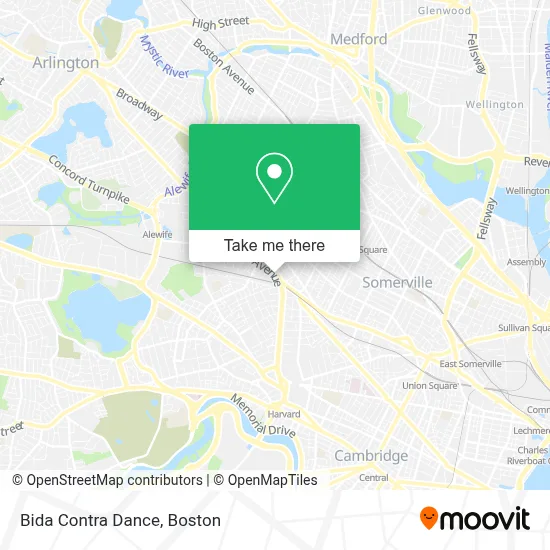 Bida Contra Dance map