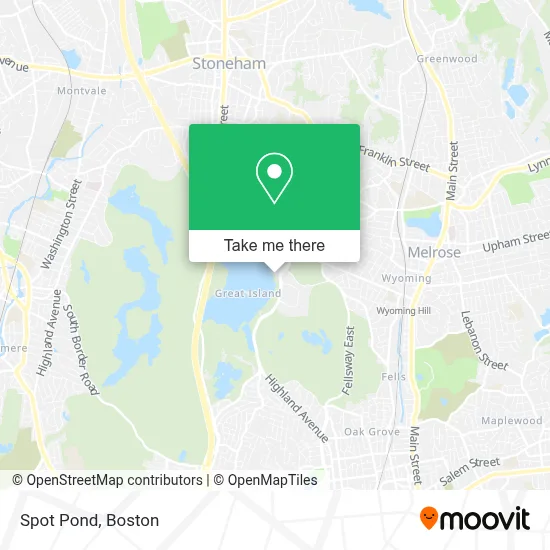 Spot Pond map