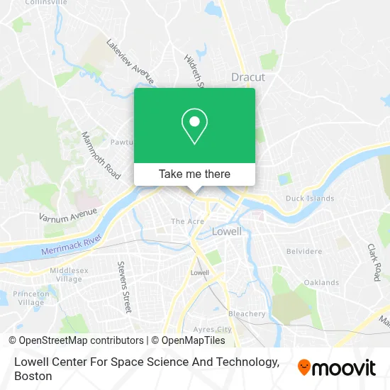 Lowell Center For Space Science And Technology map