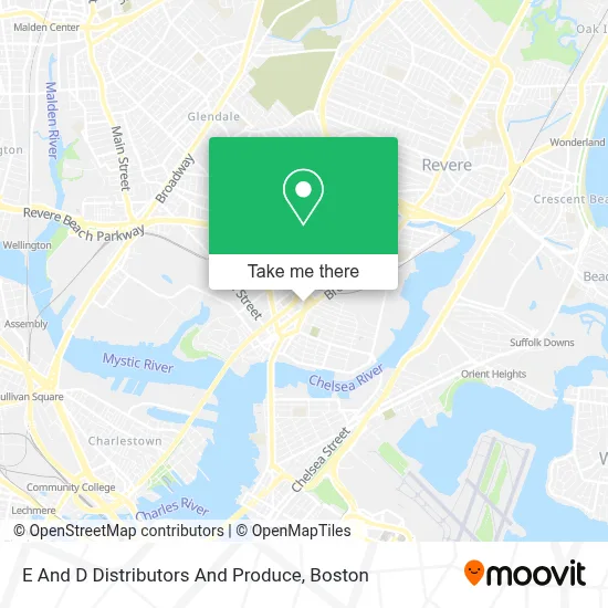 E And D Distributors And Produce map