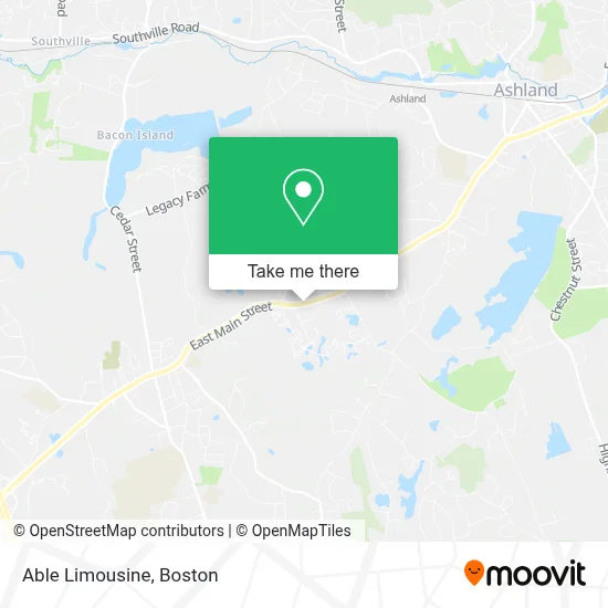 Able Limousine map
