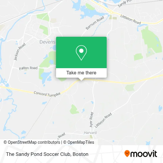 The Sandy Pond Soccer Club map